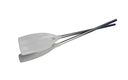 Aluminum oars, 215 cm, foldable