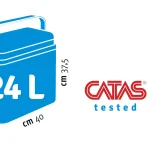 Adriatic turquoise-green cooler bag, 24 liters