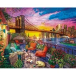 Sunset on Manhattan's balcony - Clementoni jigsaw puzzle, 3000 pieces