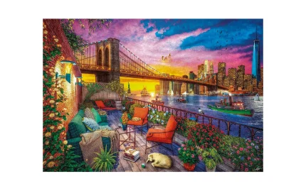 Sunset on Manhattan's balcony - Clementoni jigsaw puzzle, 3000 pieces