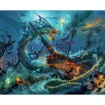 The underwater battle - Clementoni jigsaw puzzle, 3000 pieces