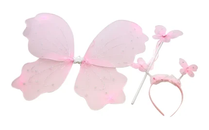 Carnival toys butterfly wings + antennae + stick