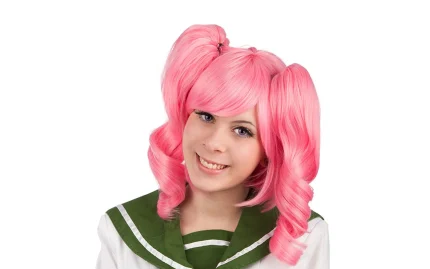 Carnival wig pink