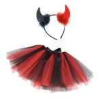 Carnival set of devil girl in black/red color