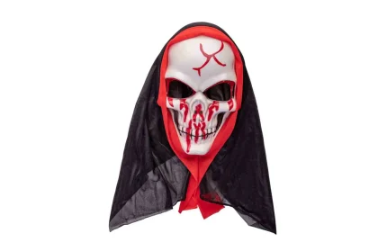 Bloody skull mask with hoodie, Carnival Toys