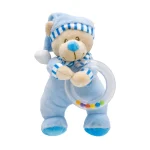 Baby bear with a rattle, 18 cm, Unikatoy