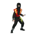 Red color dragon ninja costume
