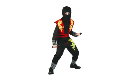 Red color dragon ninja costume
