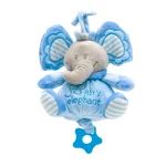 Baby plush elephant pull toy, 18 cm, Unikatoy