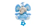 Baby plush elephant pull toy, 18 cm, Unikatoy