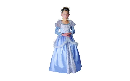 Children's carnival costume of a blue color princess