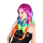 Long multicolored wig