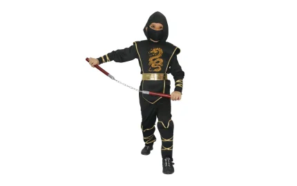 Black dragon ninja costume
