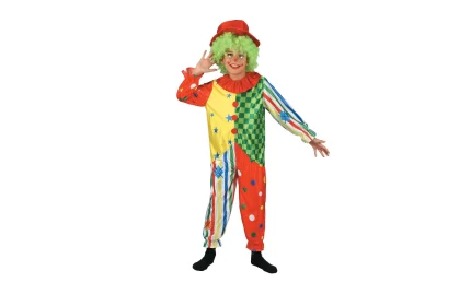 Children's clown carnival costume