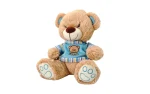Sitting teddy bear with shirt, 23 cm, Unikatoy