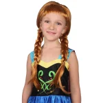 Wig with brown braids