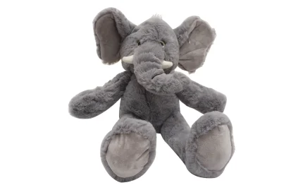 Plush sitting elephant, 23 cm