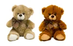 Sitzender Plüsch-Teddybär mit Schleife, 25 cm-2