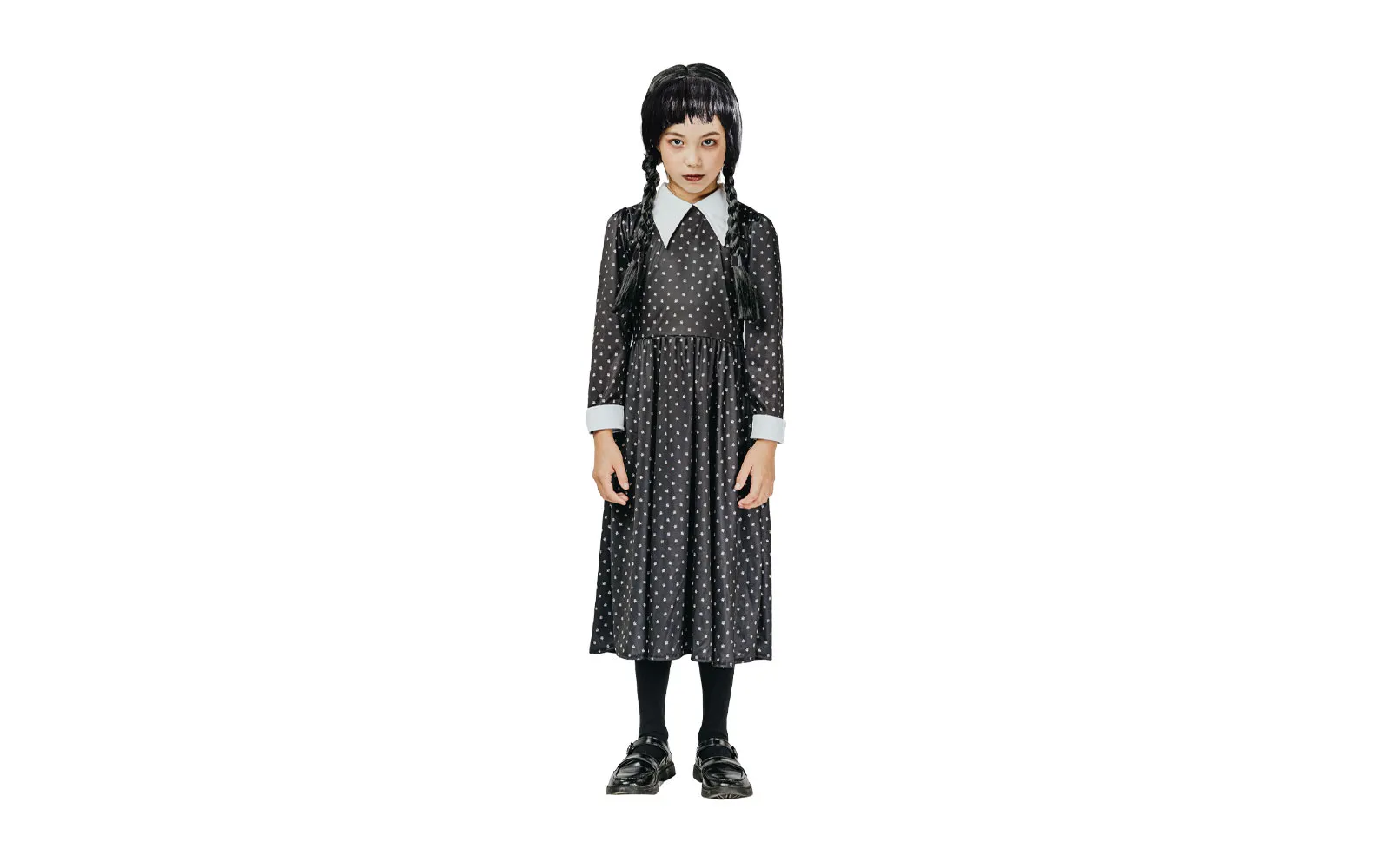 Children's black wig with pigtails Children's black wig with pigtails