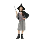 Children's witch carnival costume with a grey wing