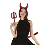 Devil's hoop with lights + pitchfork set