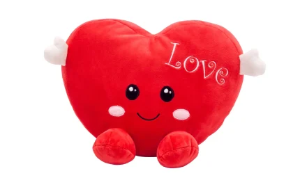 Plush heart with arms, 25 cm