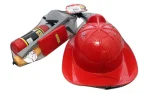 Feuerwehrmann + Helm im Netzwerk, Set-1
