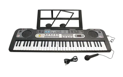 Keyboard with microphone, 61 keys