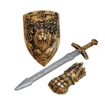 Knightly sword with shield, set