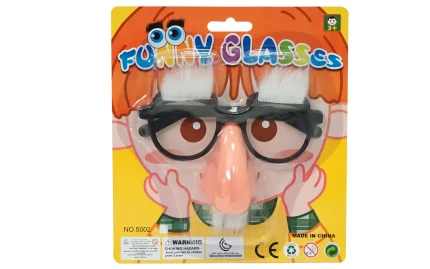 Brille mit Nase, Schnurrbart und Augenbrauen-1