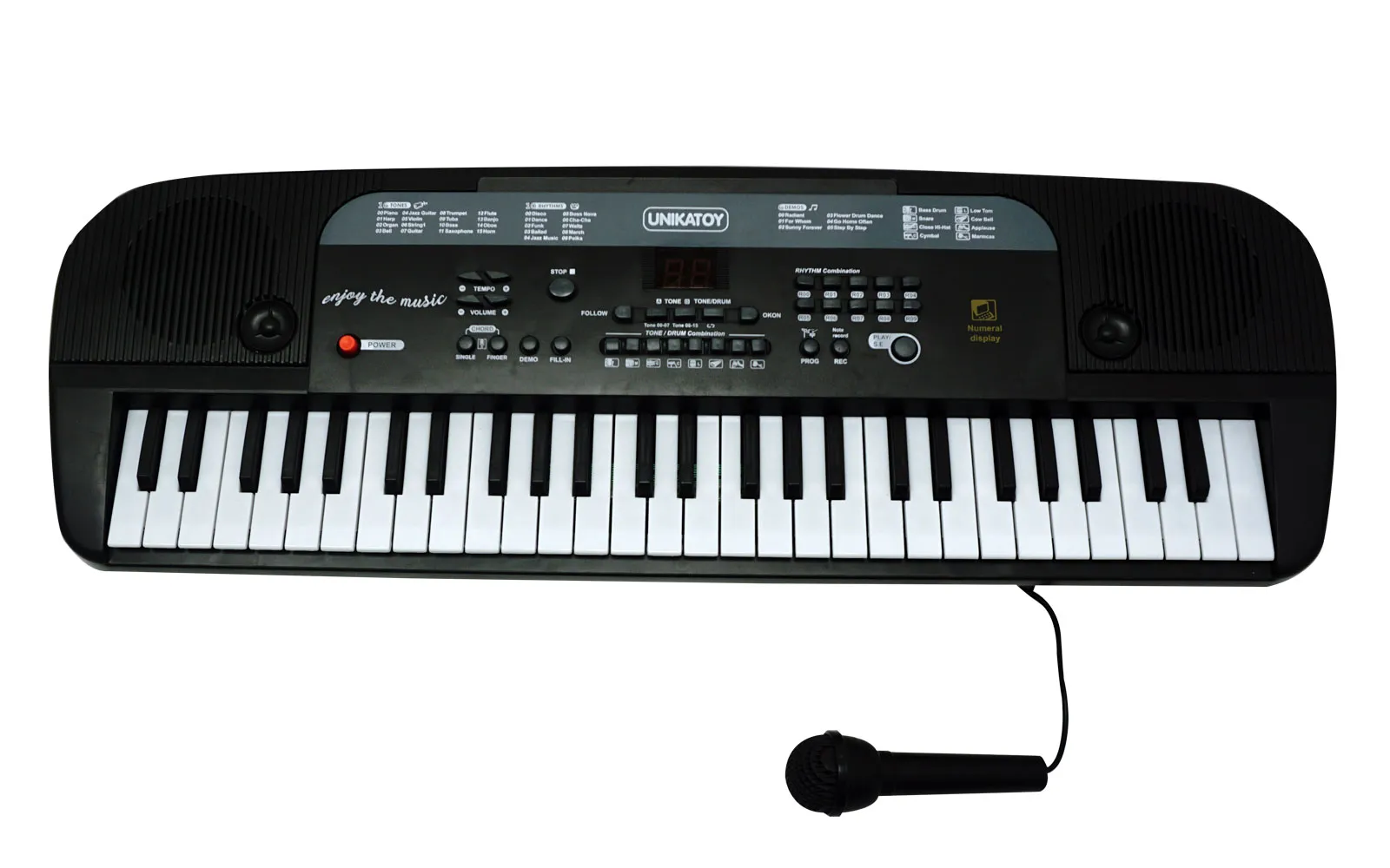 Keyboard with microphone, 54 keys, Unikatoy Keyboard with microphone, 54 keys, Unikatoy