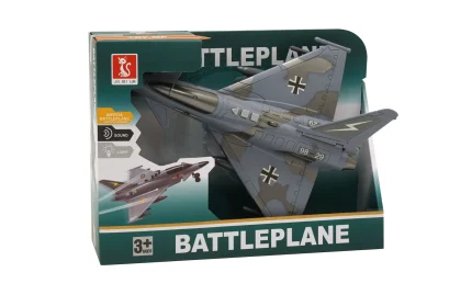 Military airplane with light and sound, 26 cm