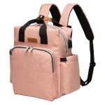 Fashion Diaper Bag - Backpack with USB port, pink