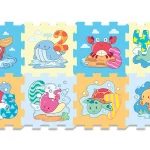 Baby foam puzzle with animal motif, 8 pieces, Unikatoy